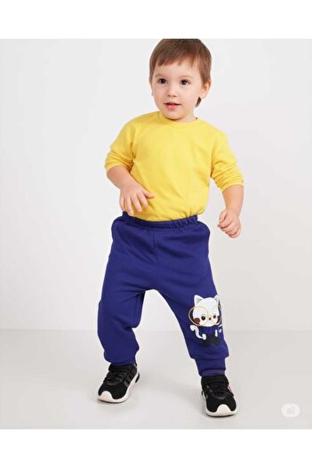 Store Zebra Ve Kedi Desenli Bebek 2li Eşofman Altı(0-1AY/1-3 AY) (3-6 AY/6-9AY)