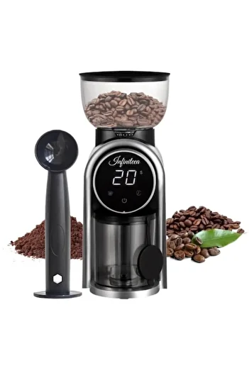 Infiniteea Râșniță electrică de cafea Infiniteea™, 25 de niveluri de măcinare, capacitate 250 g, lame din oțel inoxidabil, De