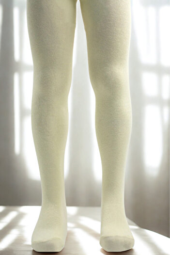 KARDEŞLER ÇORAP Yellow Girl's Cotton Pantyhose