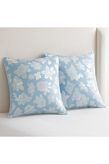 Boema Home Deco Set 2 perne cu puf de gâscă și pene, Boema Home Deco, fermitate ridicată, 2100g, 70x70 cm, albastru