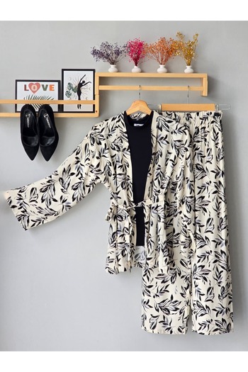 ENDAMIM Viscose Kimono Set