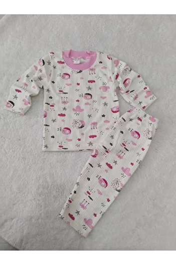 Store Sleepy Full Moon Patterned Baby Pajama Set Newborn Nightgown