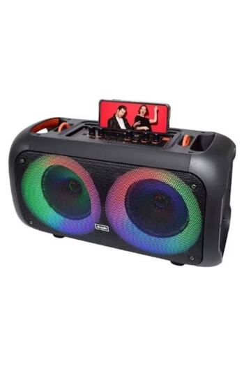 BLA BLA FOAM Portable speaker BTS-1709 with built-in microphone, Bluetooth, RGB lights, FM radio, USB, AUX, TWS