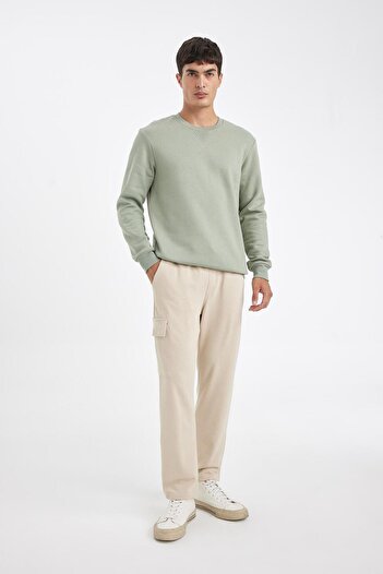 DeFacto Φούτερ Slim Fit Slim Fit Cargo Pocket ίσιο πόδι D6090AX24AU