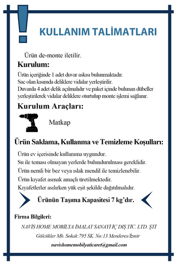 Navis Home Duvara Monte Askılık Elbise Askılığı Konfeksiyon Askısı Kıyafet Askılığı - Gold