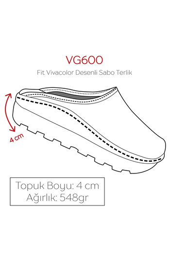 ÇİZGİ MEDİKAL Fit White Classic Γυναικείες Παντόφλες Sabo Orthopedic Doctor Nurse Hospital Slippers