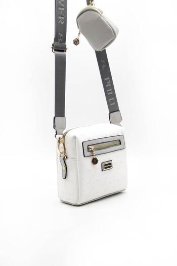 Silver Polo Silver & Polo White - A.grey SP1038 Geantă de damă