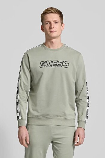 Guess Ανδρικό πράσινο φούτερ ARLO CN Z4GQ24K6ZS1-G855