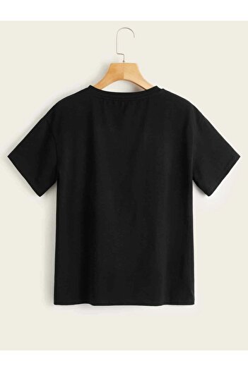 CLAYES Cest La Vie Paris - Black Oversize T-shirt, Crew Neck