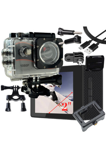 SMARTIC Sport video camera, Full HD 1080p, 12MP, 900mAh, waterproof, Wi-Fi