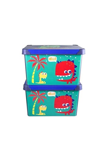 QUTU Style Box Dude Dekoratif Oyuncak Kutu Seti - 2x 20 Litre