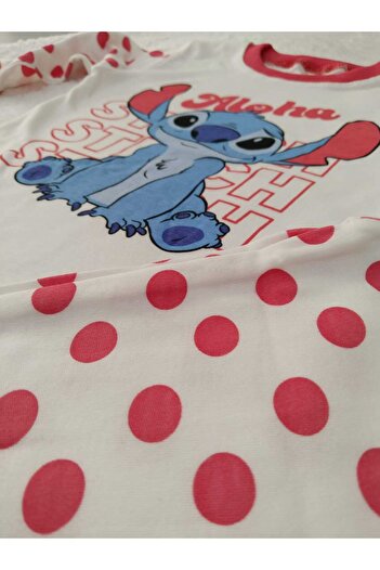 Store Nar Çiçeği Kuala Baskılı Kız Çocuk Pijama Takımı Gecelik
