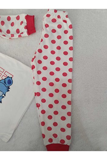 Store Nar Çiçeği Kuala Baskılı Kız Çocuk Pijama Takımı Gecelik