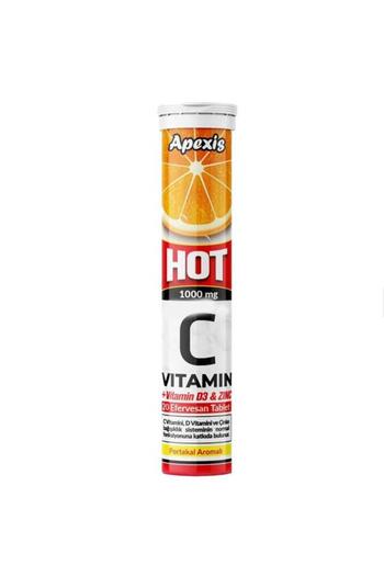 Apexis Vitamin C+ Zinc Hot Effervescent Tablet 20's