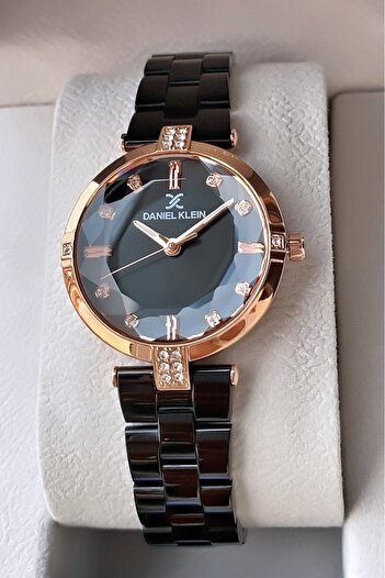 Daniel Klein Brand Black Color Women's Wristwatch - With Bracelet Gift