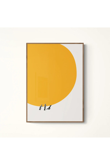 512 STORE Estetik Güneşi Birlikte Taşıyabiliriz Soyut Tasarım Çerçevesiz Poster Art Modern Dekor Tasarım