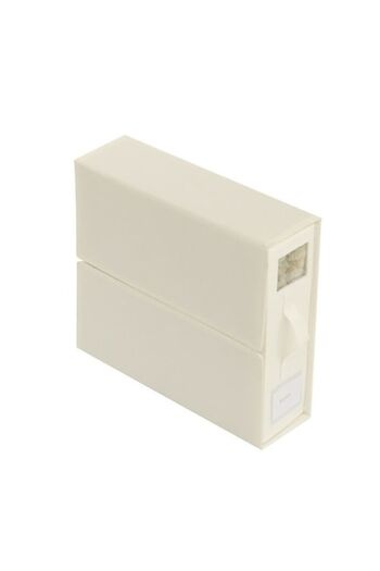 Camy Foldable Bedding Storage Box, 18L Capacity, 38x33x12 cm, White Ivory