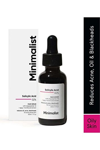 Minimalist 2% Salicylic Acid Serum to Reduce Oily Skin, Acne, and Blackheads