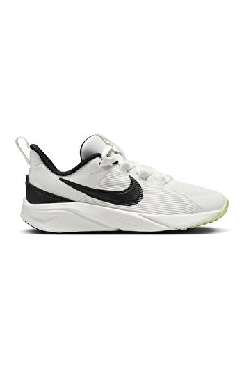 Nike Star Runner 4 Elastic Lace Shoes - Summit White/Barely Volt/White/Black