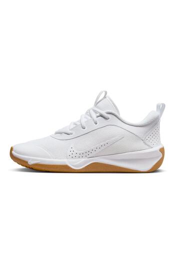 Nike Omni Multi-Court Lace Up Shoes - White/Pure Platinum/Light Smoke Grey