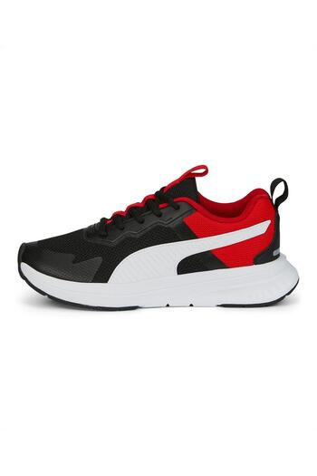 Puma Evolve Run Mesh Lace Up Sneakers - Black/White/Red