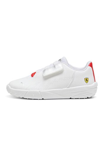 Puma Ferrari Drift Cat Decima 2.0 Velcro Closure Sneakers - White & Red