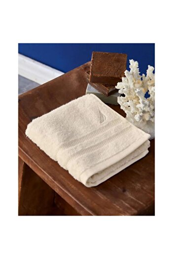 Nautica Set of 5 hand towels, Crew, 100% cotton, 550 g/m2, 50 x 30 cm, ivory