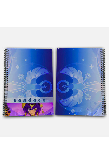 Define Moyas Genshin Impact Candace Striped A4 School Notebook 72 Sheets Model 3
