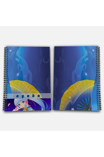 Define Moyas Genshin Impact Ayaka Striped A4 School Notebook 72 Sheets Model 3