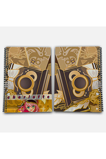 Define Moyas Genshin Impact Charlotte Unlined A4 School Notebook 72 Sheets Model 3