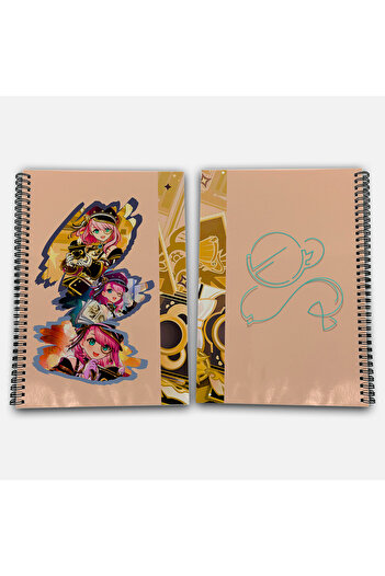 Define Moyas Genshin Impact Charlotte Striped A4 School Notebook 72 Sheets Model 2