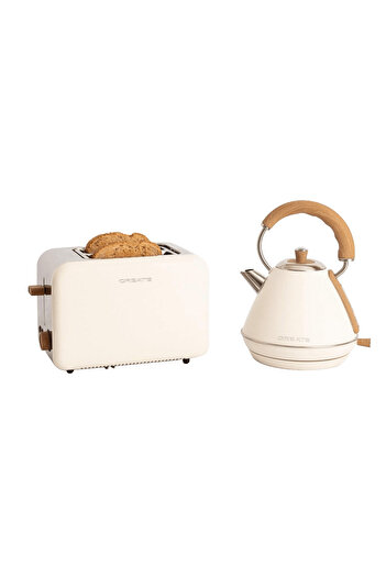 Create Toaster and kettle set, CREATE, Retro, cream