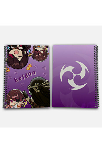 Define Moyas Genshin Impact Beidou Unlined A4 School Notebook 72 Sheets Model 1