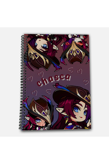 Define Moyas Genshin Impact Chasca Unlined A4 School Notebook 72 Sheets Model 1