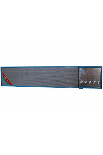 KlaussTech Portable Wireless Speaker, Aux In, Sd Card, Fm Radio, Blue, Subwoofer, 2 Channels, Plastic Material