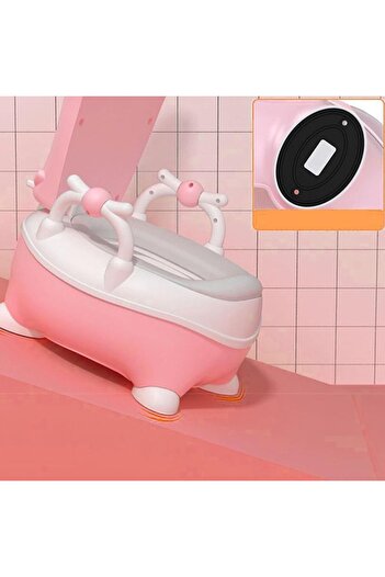 Flippy Portable Children's Potty +1 Year, Cow Design with Lid, Friendly Model, Non-Toxic, Detachable