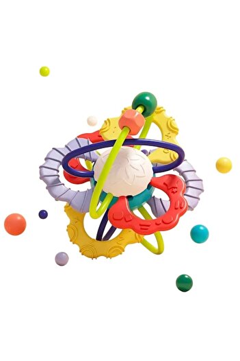 OemPlay Sensory and Teething Toy for Babies - Teether Ball with Rings