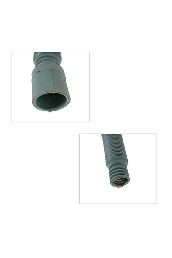 Bibilel Extendable drainage hose for washing machine, 3m length, 2.7-2.8cm diameter, Grey, TCL-BBL6980
