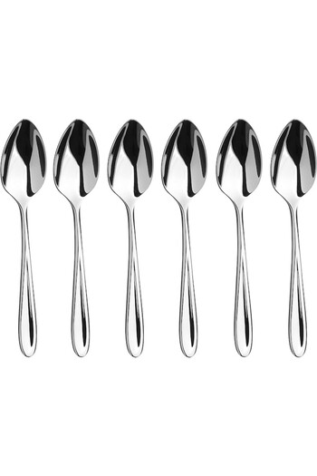 Arthur Price Set 6 lingurițe, Arthur Price, argintii, oțel inoxidabil, 16.5x2.7 cm