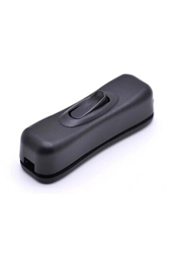 SOHO Întrerupător cu montare prin cablu prin clipsare și buton pornit/oprit 3A-250V, Negru