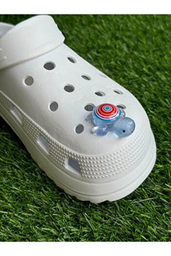Crocs Karanlıkta Parlayan Kaplumbağa Terlik Süsü/Üç Boyutlu Kaplumbağalı Terlik Charmı/Jibbtiz