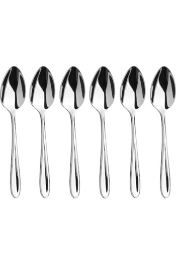 Arthur Price Set 6 lingurițe, Arthur Price, argintii, oțel inoxidabil, 16.5x2.7 cm