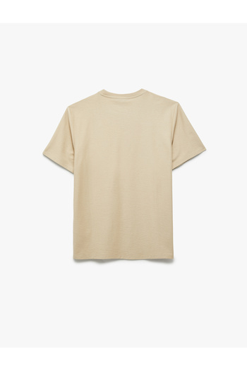 Koton Regular Fit Short Sleeve Cotton Pocket Detailed Crew Neck Basic T-Shirt