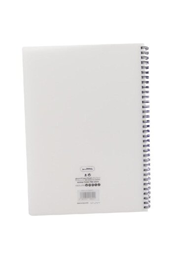Roco Notebook, A4, 100 Sheets, Double Ruled (English), White