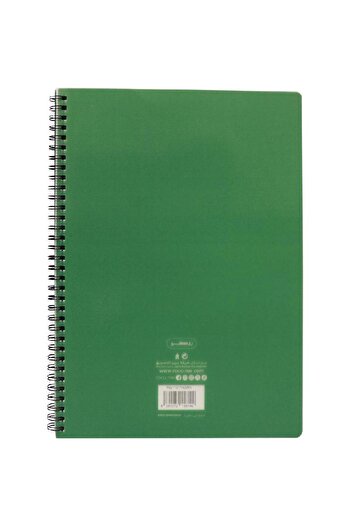 Roco Notebook, A4, 100 Pages, Single Ruled (Arabic), Green