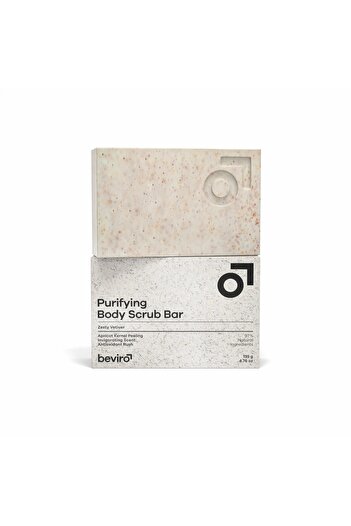 Beviro Body soap Purifying Body Scrub Bar Zesty Vetiver 135g