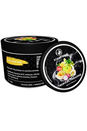 Start Kaif StartKaif Hookah Flavor, Tropical Paradise, made of cellulose, without nicotine or tobacco, 200g
