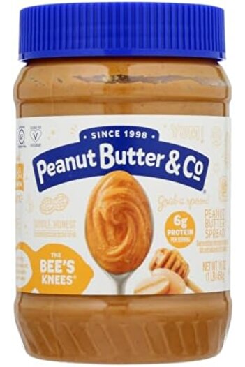 Peanut The Bees Knees Butter Blended with Scrumptious Honey - 16 oz. (48 Pack)