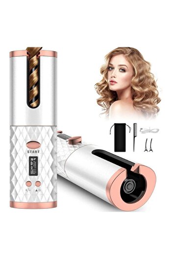 Twinkle Mart Automatic Curling Iron, Cordless Auto Hair Curler with 6 Temps, 11 Timers & LCD Display