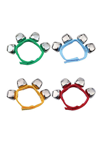MegArya Wrist Bells, Strong Straps, , Percussion Instruments, Party, Dance (Pack of 4)